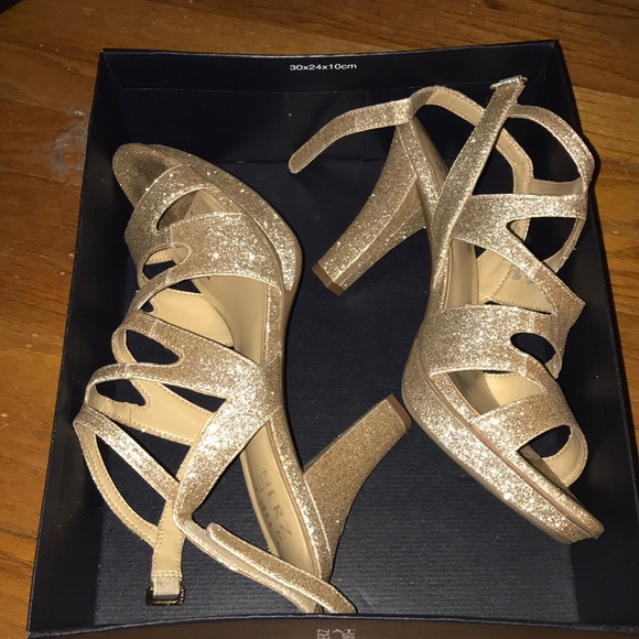 Naturalizer Shoes - sparkly gold heels Naturalizer Shoes - sparkly gold heels